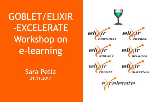 GOBLET/ELIXIR-EXCELERATE Workshop on e-learning