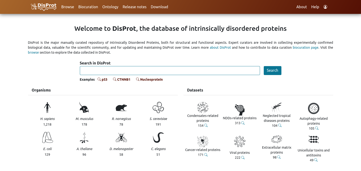 Biocuration in DisProt